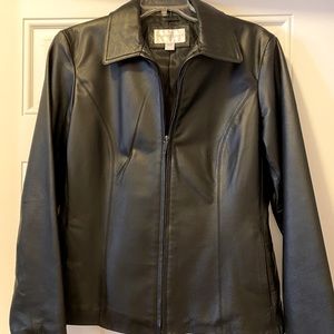 Worthington Women’s Genuine Leather Coat